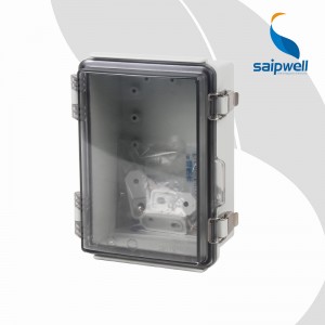 IP66 Stainless Steel Hinged Waterproof Junction Box SP-CAG Series PC Material