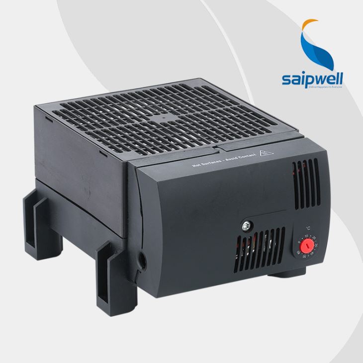 Space-Saving Fan Heater Black CR030 750W, 850W, 950W